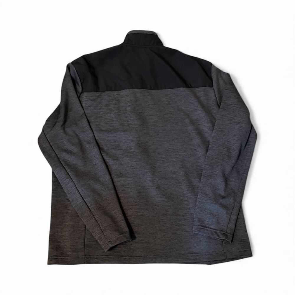 Orvis Bonded Mesh Jacket Gray Full Zip Mock Neck Fleece Mens Size XL Gorp Core - Picture 2 of 7